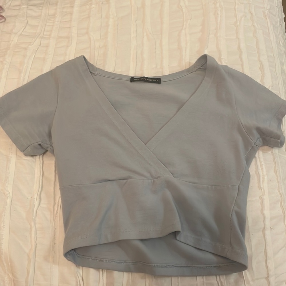 blue brandy melville amara top